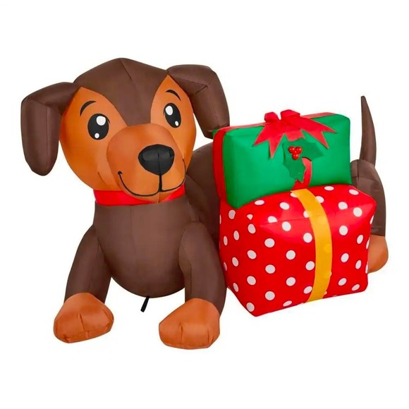 Home Accents Holiday 4 ft LED Dachshund with Presents...
